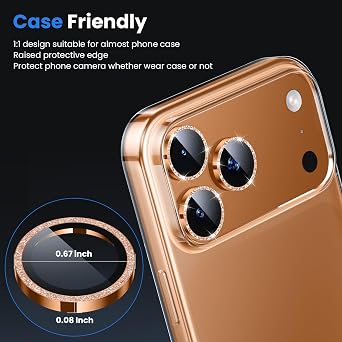 WSKEN for iPhone 17 Pro/iPhone 17 Pro Max Camera Lens Protector