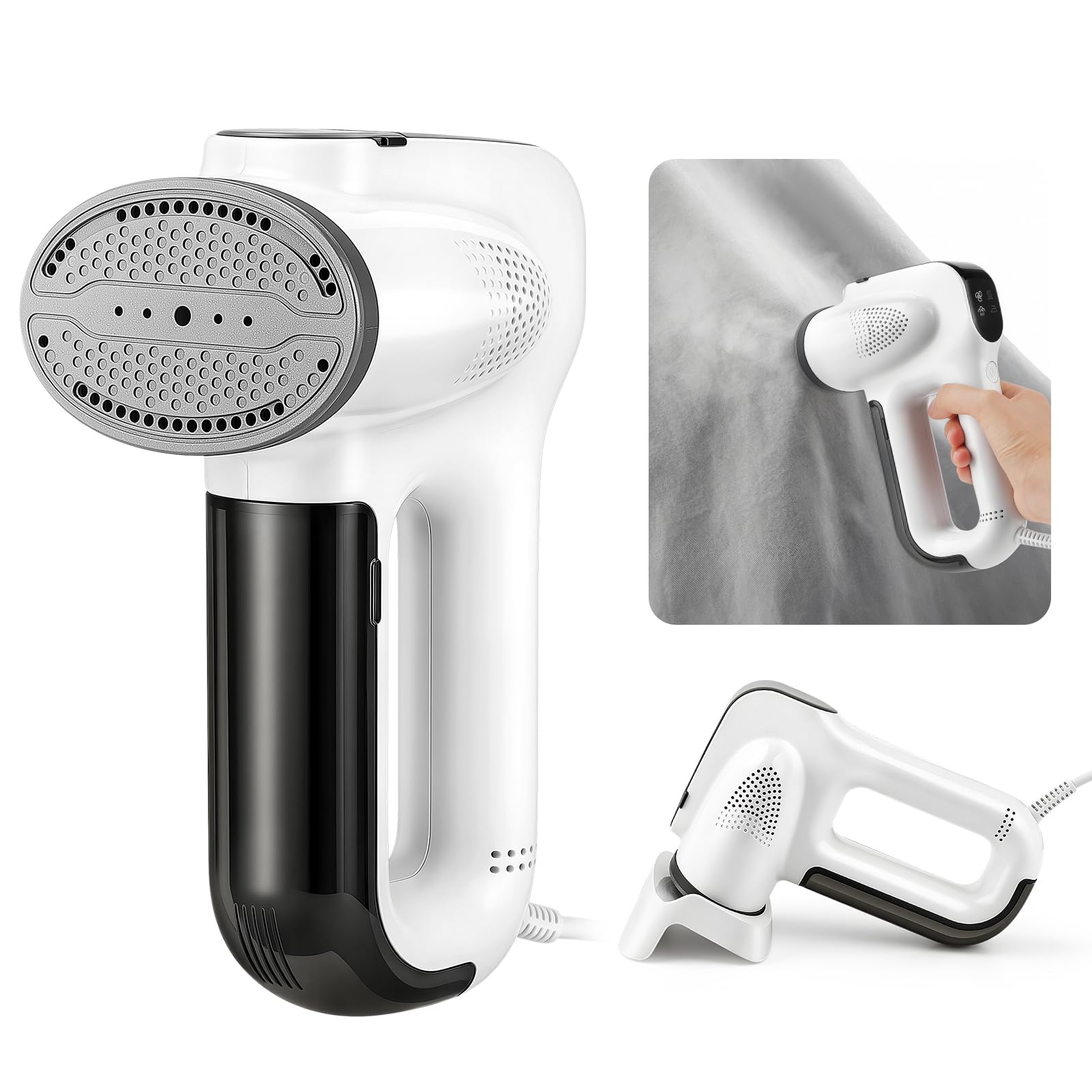 Défroisseur vapeur réservoir amovible 340ML doté de 3 niveaux de puissance