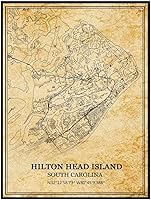 Vista 16 de TANOKCRS Aiken - Póster de mapa vintage de Carolina del Sur, Estados Unidos, arte de pared, diseño de mapa de carretera de la ciudad, regalo