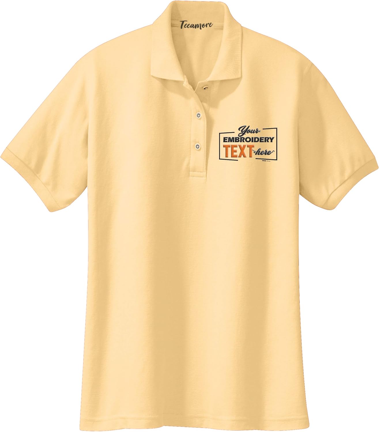 Custom Embroidered Polo Shirt for Women Add Your Personalized Own Embroidery Text - Image 2