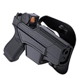 OWB Thumb Release Holster for Glock 19&sol;19X&sol;45 &lpar;Gen 1-5&rpar; & 23&sol;32 &lpar;Gen 3-4&rpar; &vert; Tactical Belt Holster with Auto-Lock&comma; Adjustable Cant &vert; Right Hand