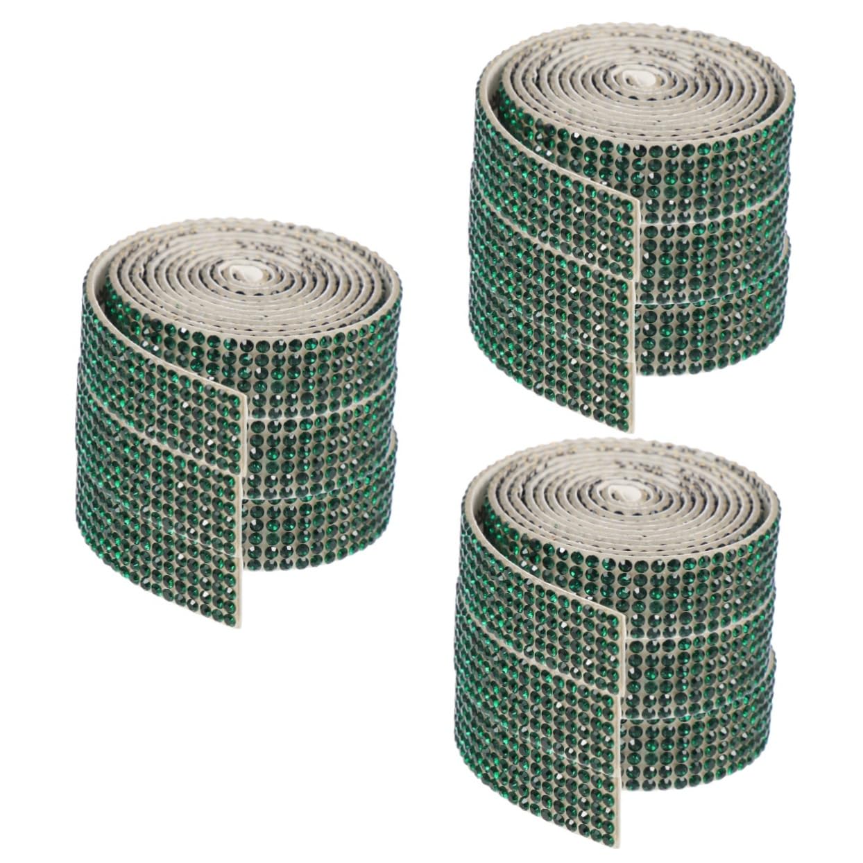 Ruban à strass auto adhésif vert pour artisanat décoration coque téléphone et customisation vêtement
