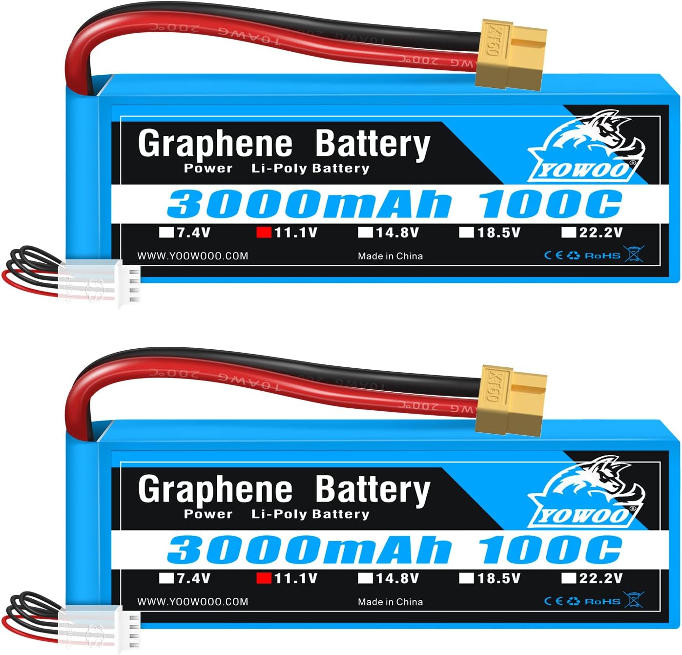 Batería De Lipo Hrb 3s 6000mah Con Conector Ec5 11.1v 60c | Envío gratis
