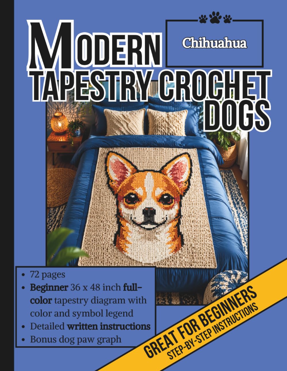 Modern Tapestry Crochet Dogs: Chihuahua