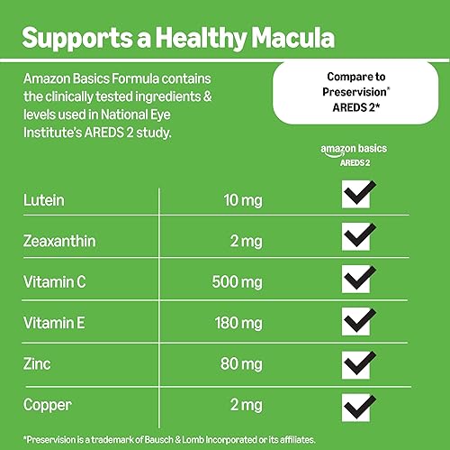 Miniatura 3 de Tienda Basics AREDS 2 Suplemento vitamínico y mineral para ojos 120 ct