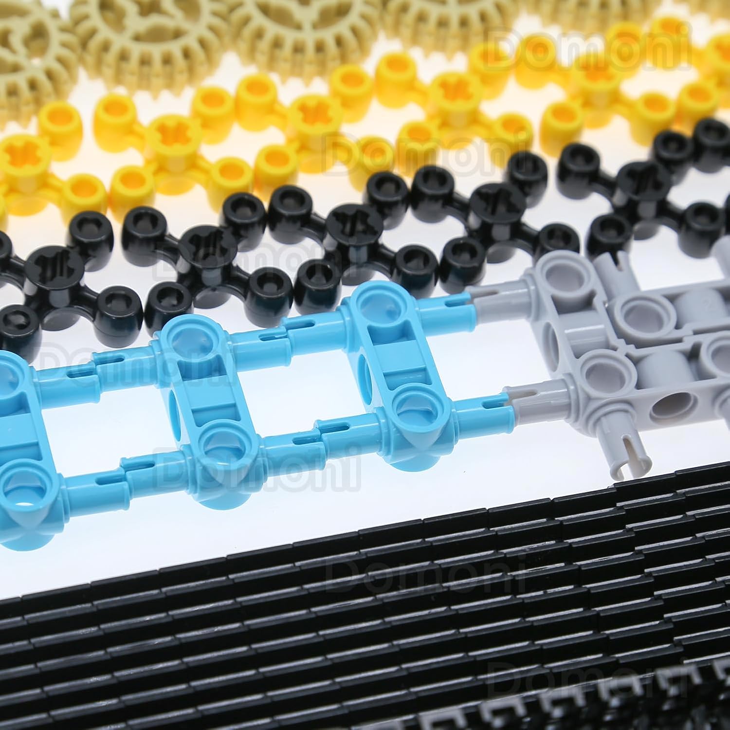 Technic Parts 852Pcs for MOC Gear Pin Liftarm Beam Axle Panel Wheels Connectors Chain Link Pins - Car Building Blocks Sets Compatible with Lego