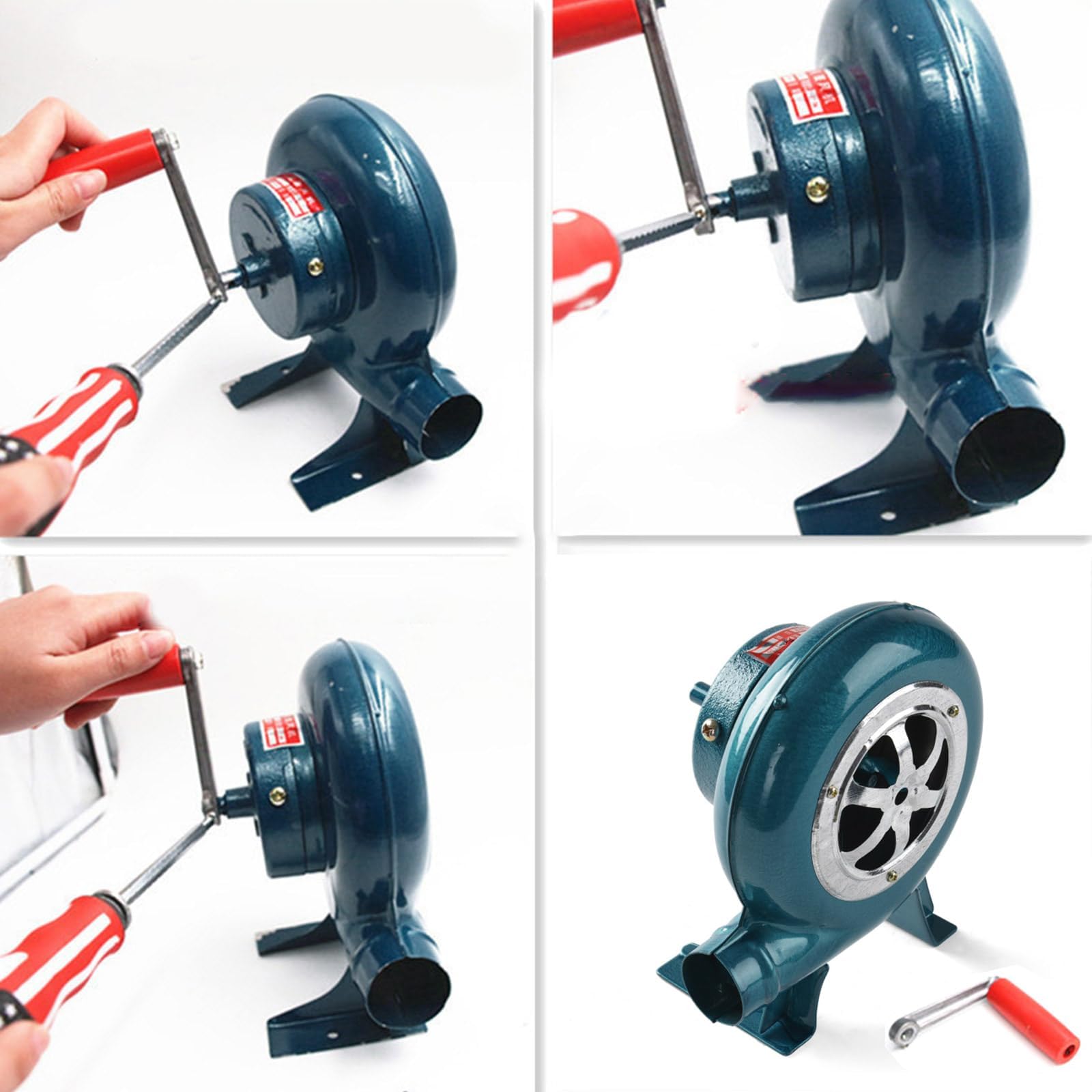 Tragbares Gebläse, Handventilator, Herd, Schmied, Handkurbel, Werkzeug für Außenluftgebläse, manueller Grillstarter, Handkurbelgebläse, Balg