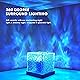 TAWZIX Acrylic Romantic Ocean Wave Night Light Projector Lamp, 3D Water Wave Effect, LED Projection Lamp for Bedroom Decor, Remote Control (Cube Shape) Multicolor Product Image 6