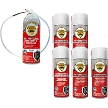 woolwax 12 Oz Undercoating Protection Aerosol Spray Can 6 Pack, Straw. Rust Inhibitor and Prevention, Anti Corrosion Multi Purpose Penetrant and Lubricant, Spray Can Extension Wand Included