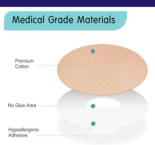 Miniatura 9 de Libre - Paquete de 20 cubiertas de sensores impermeables CGM adhesivos para Libre3, flexibles y transpirables para cintas de 14 días, sin agujero en