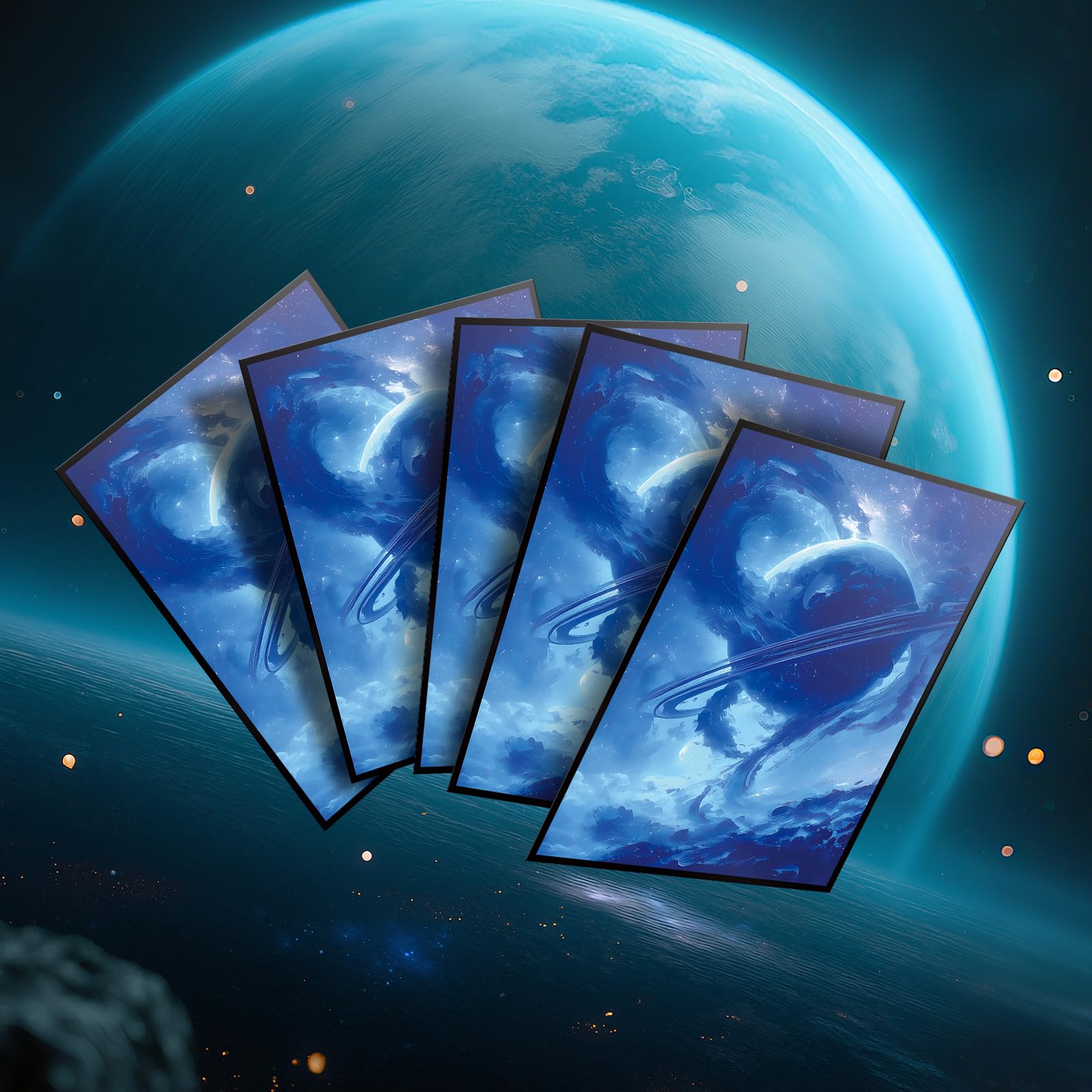 Amazon.com: MTG Card Sleeves - Island - Planet Basic Lands Series