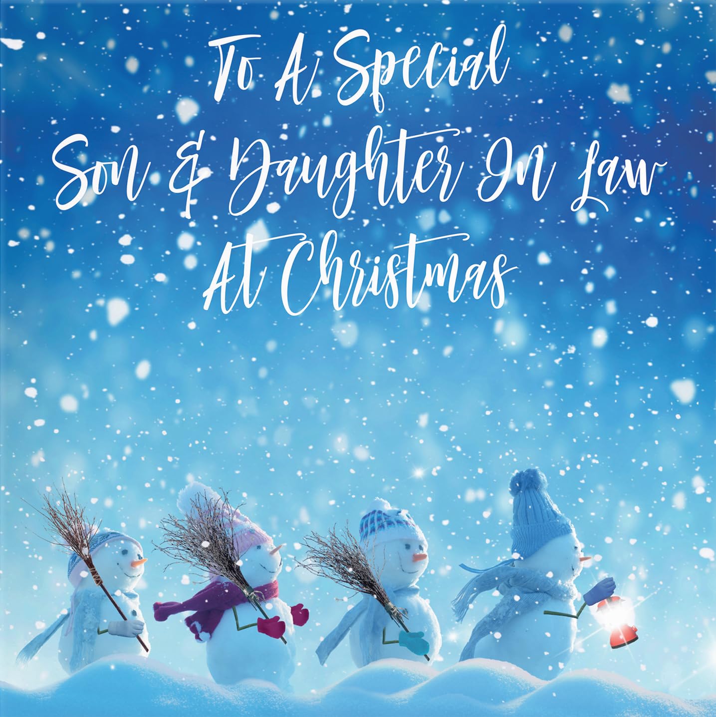 Hunts England, Son And Daughter In Law Christmas Card, To A Special Son & Daughter In Law At Christmas - Image 2