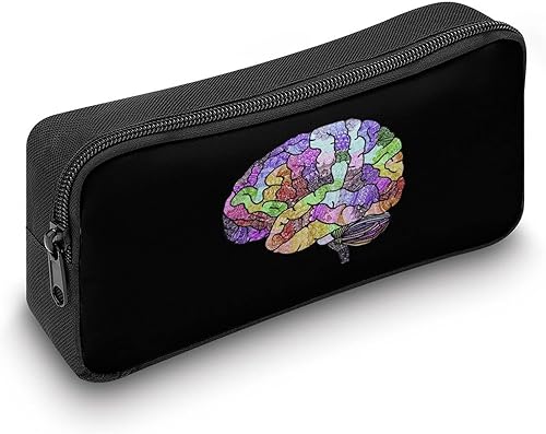 Miniatura 6 de The Rainbow Brain - Estuche para lápices con diseño de arcoíris, bolsa de cosméticos, organizador de cajas de pecil para viajes y oficina