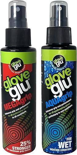 Miniatura 2 de gloveglu Mens MEGA  Aqua Bundle Bag Megagrip Aquagrip 120ml Bottle Improve Goalkeeper Glove Grip Black One Size