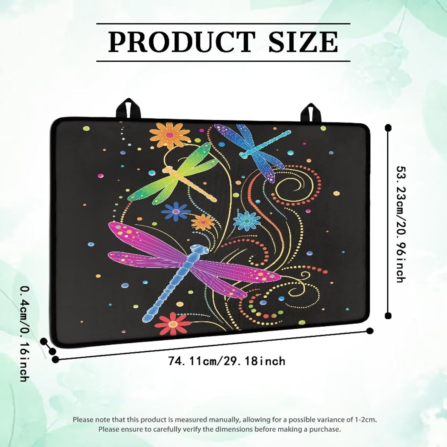 Poceacles Stove Top Cover for Cooktop, Electric Stove Protector Cover Non-skid Oil-proof Induction Electric Stove Top Cover Versatile Mat Easy to Clean, Dragonfly Flower Dot Colorful