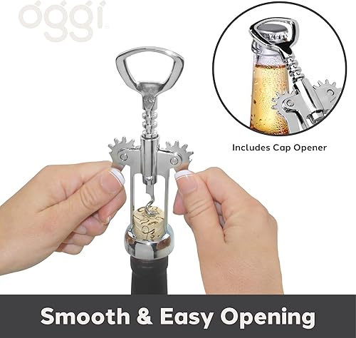 Vista 41 de Oggi Sacacorchos, acero inoxidable para camareros, acero inoxidable