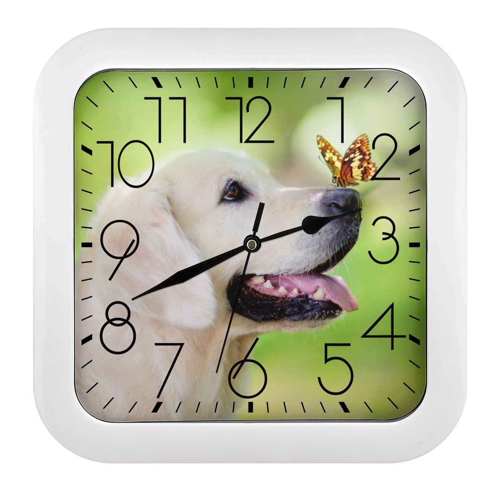 【リアル】壁掛け ペット時計 かわいい ゴールデンレトリバー インテリア リアル】壁掛け ペット時計 かわいい ゴールデンレトリバー