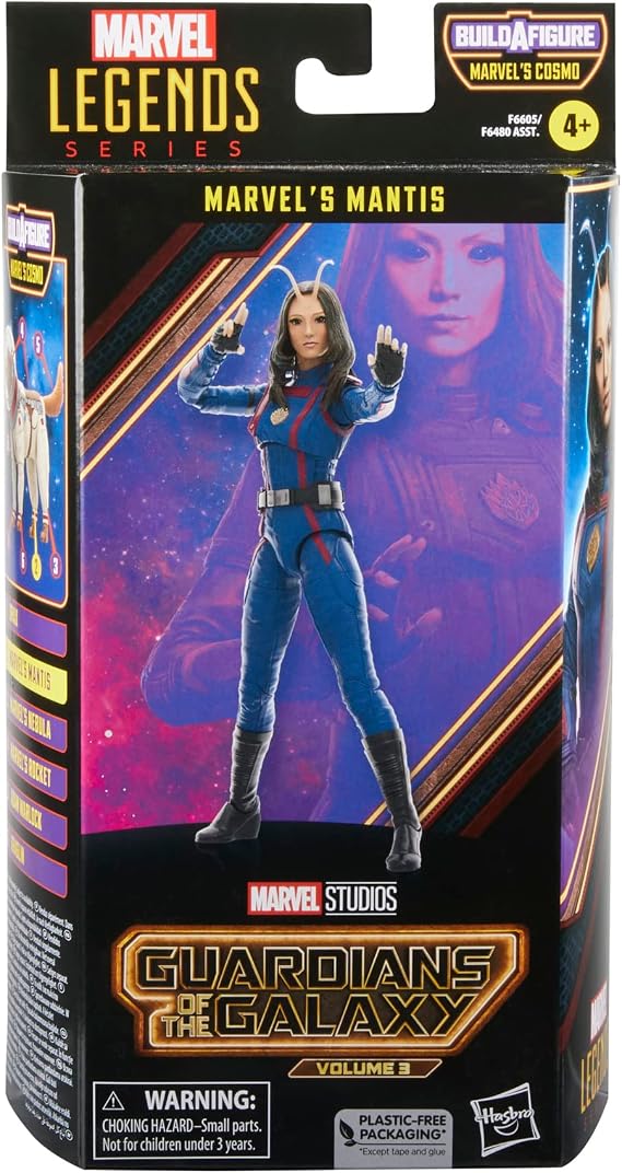Hasbro Marvel Legends Series Mantis, Guardians of the Galaxy Vol. 3 6 Inch 15 cm Size Action Figure, Ages 4+ F6605 Authentic | Marvel Legends Guardians of the Galaxy 6 Action Figure BAF Cosmo - Mantis