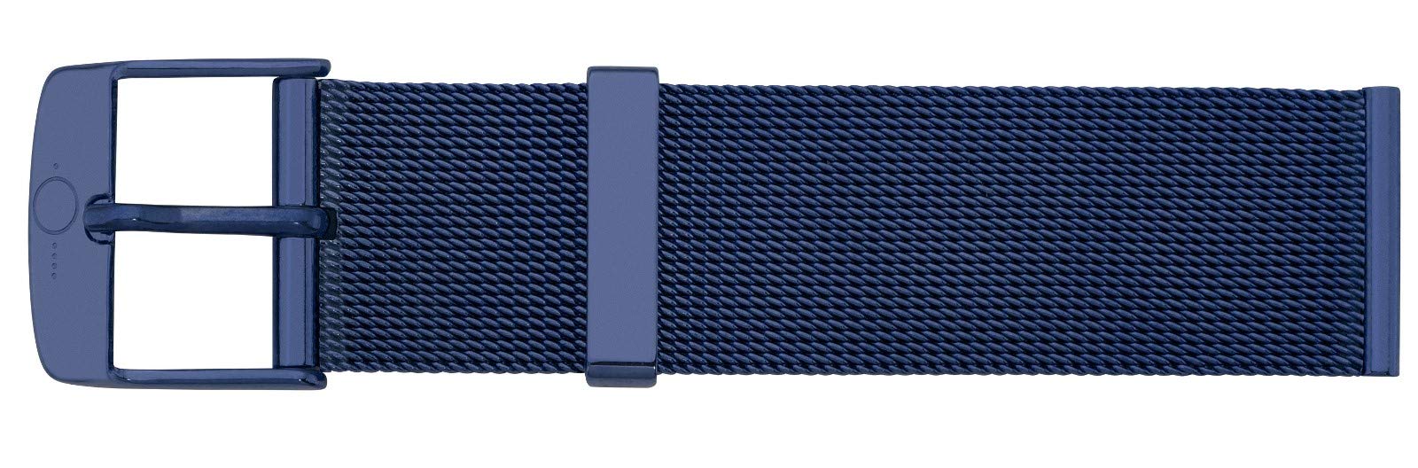 Eichmüller BandOh massives 20mm Edelstahl Milanaise Uhren Armband mit Dornschließe IP Blau