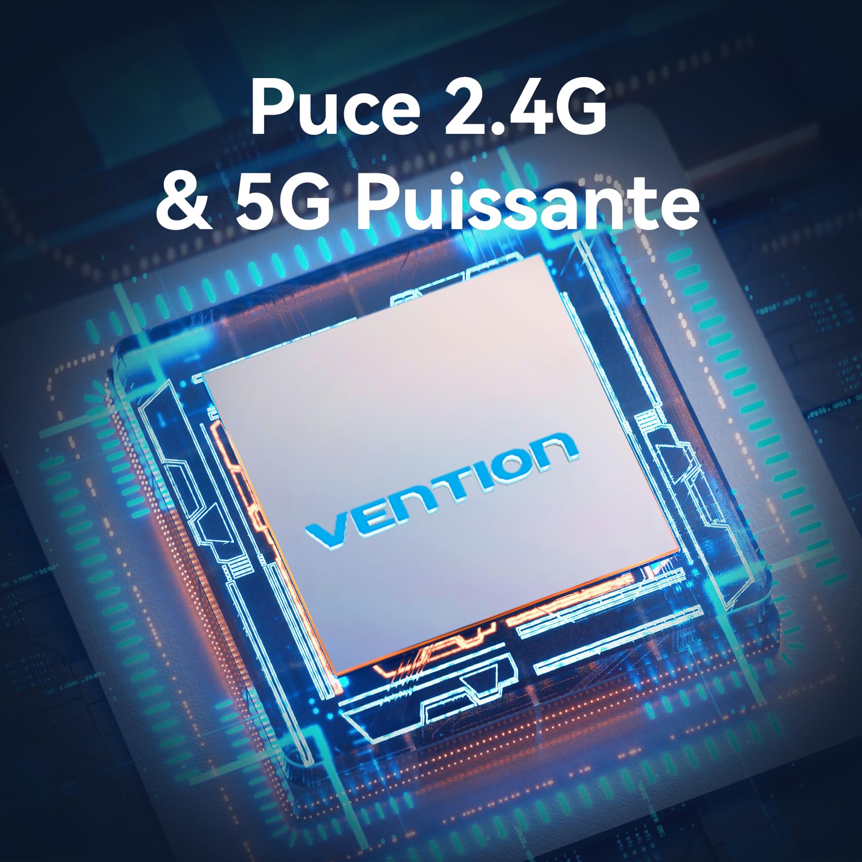 VENTION HDMI sans Fil 40M, Transmetteur HDMI sans Fil 5G 1080P, Émetteur Récepteur Transmission Audio Vidéo Compatible PC, Appareil Photo, Projecteur TV sans Fil, Universel