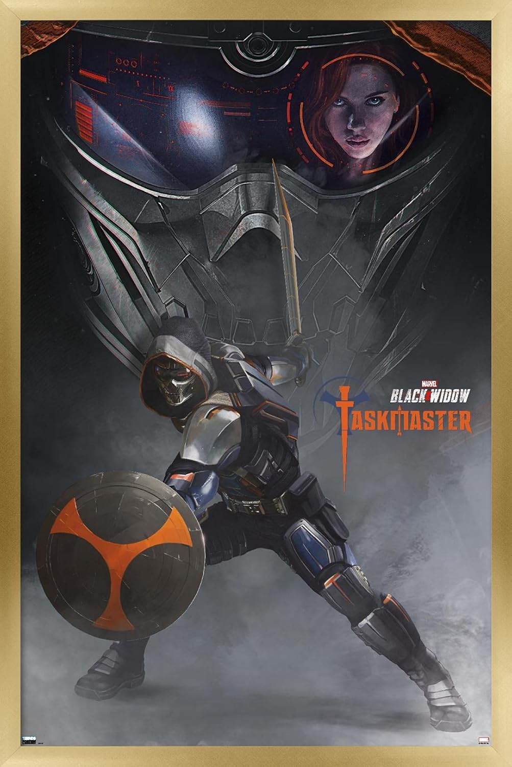 Trends International Marvel: Year of The Shield - Taskmaster Wall Poster, 22.4L x 14.7W, Silver Framed Version