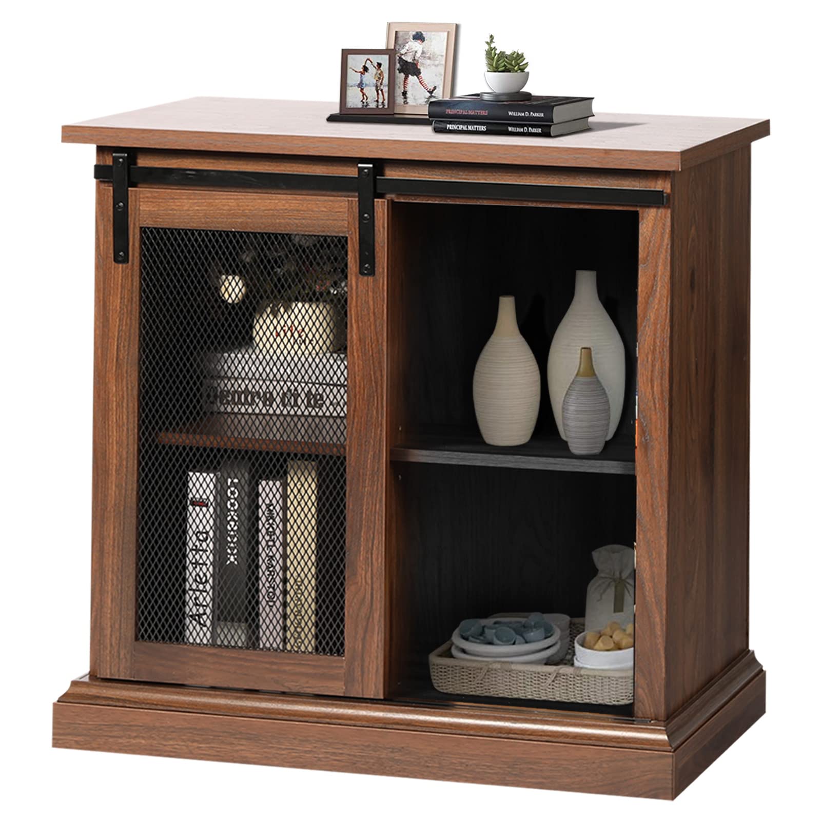 Buy Hrooarem 31’’ Farmhouse Storage Sliding Barn Door for