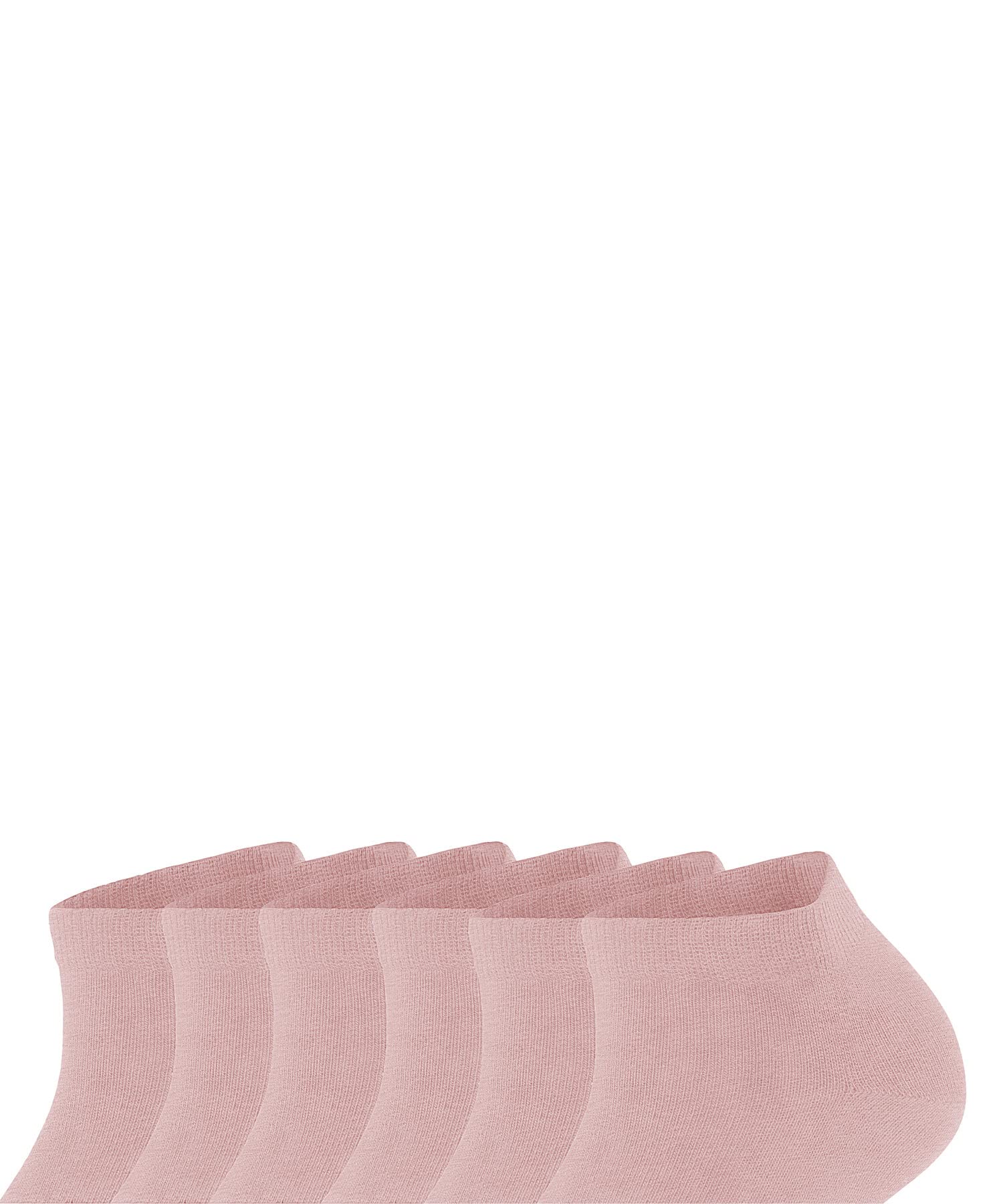 FALKE mujer Happy 6-Pack calcetines tobilleros transpirable algodón tobillera corta reforzada extra suave sobre piel plana costura en la zona de los dedos de los pies multipack 6 pares