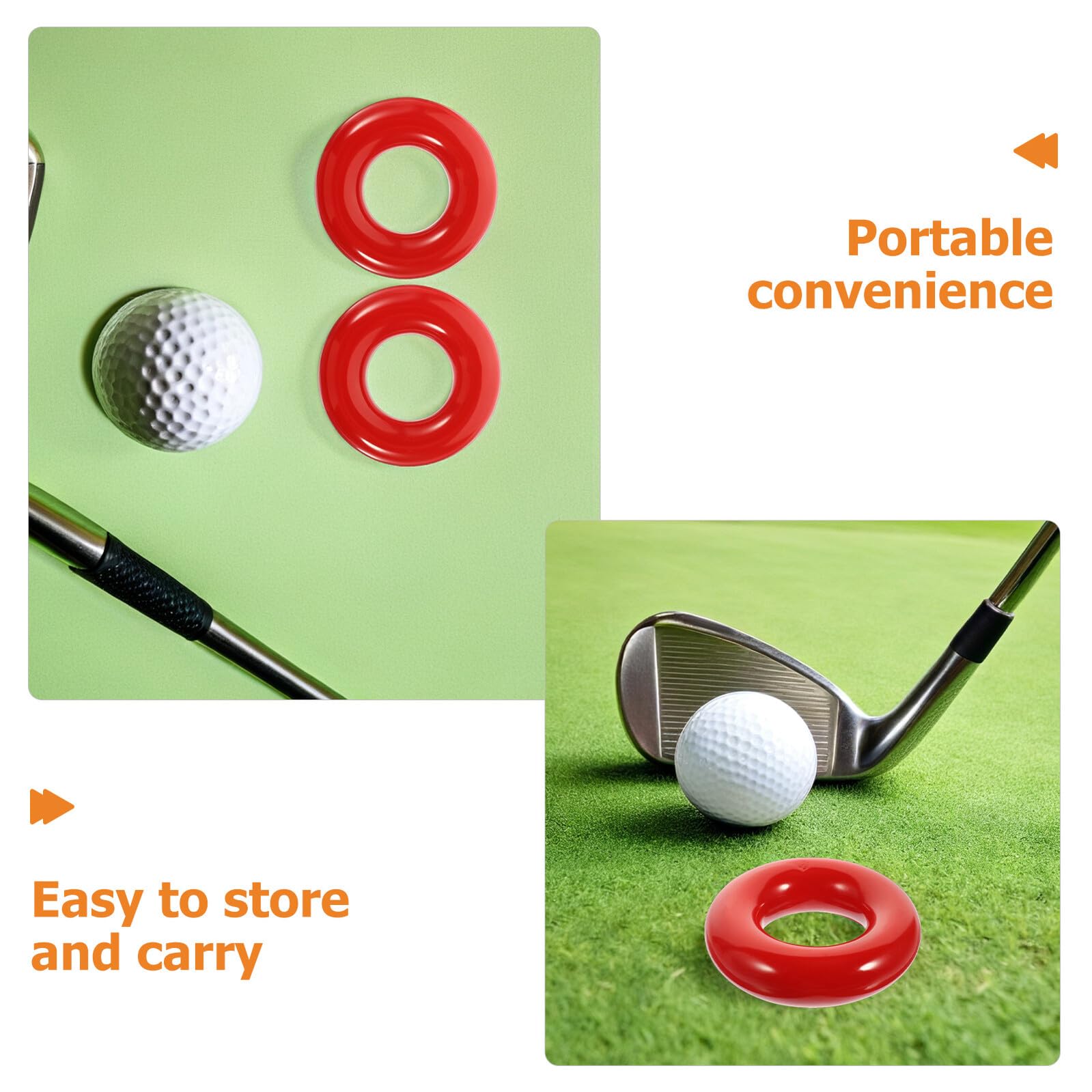 WOONEKY 4 Piezas Anillos de Peso para Golf de Anillos Redondos Portátiles para Práctica Diseño Fácil de Instalar y Quitar Mejora Estabilidad y Fuerza el Swing para Entrenamiento
