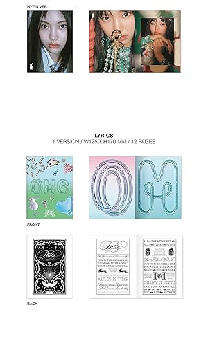 Vista 6 de NEWJEANS OMG 1st Winter Single Album ( MESSAGE CARD Ver. - MINJI ) K-POP SEALED