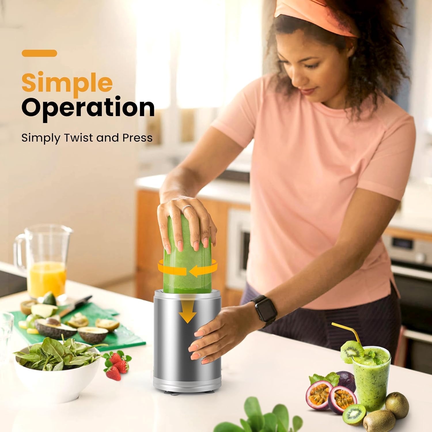 Hand Mixer MoKo Personal Blender For Shakes And Smoothies