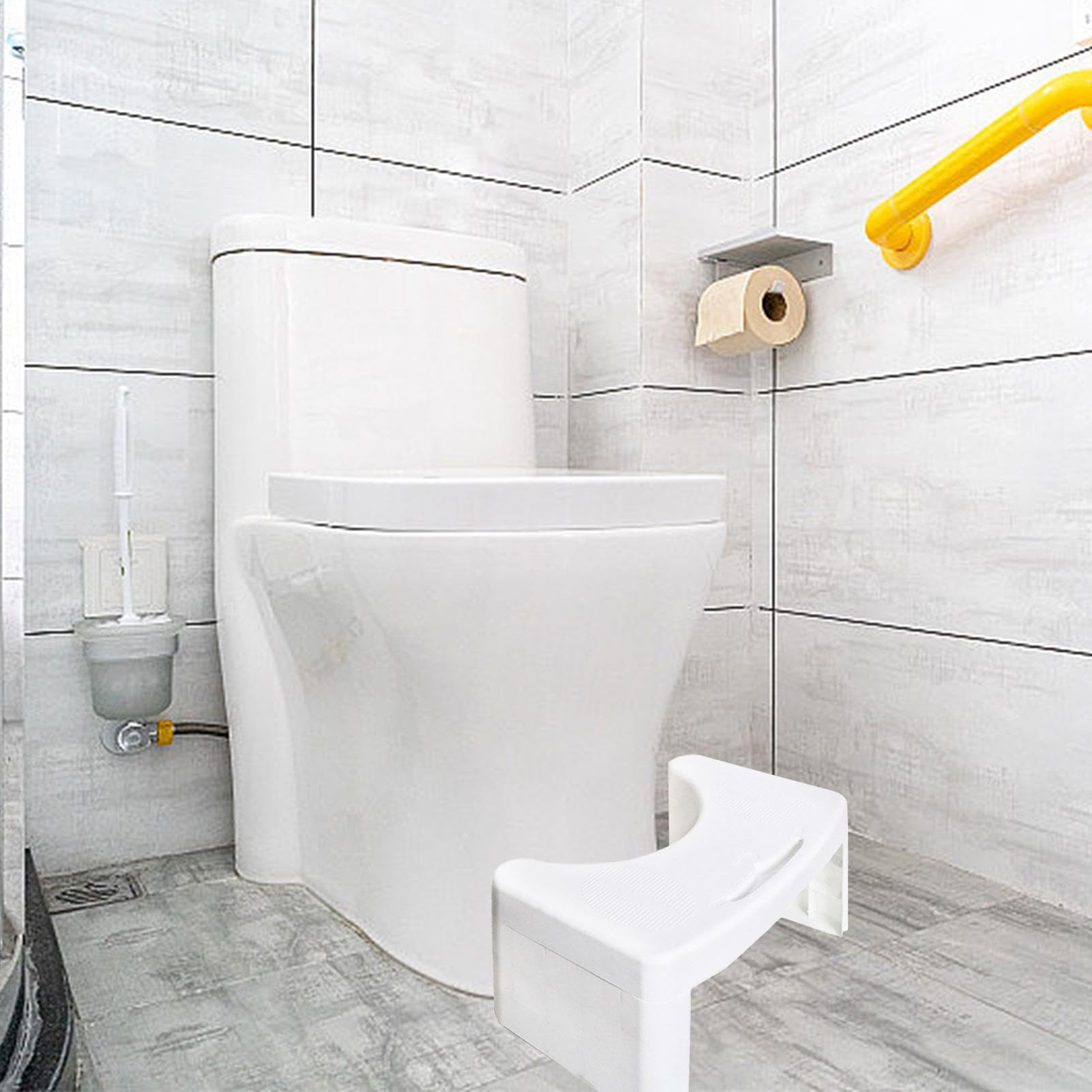 Bathroom Set U-Shaped Toilet Stool Bathroom Non-Slip Stool Helper Assistant Foot Seat Squatting Children Pregnant Footstool - Chair, Plastic Chair