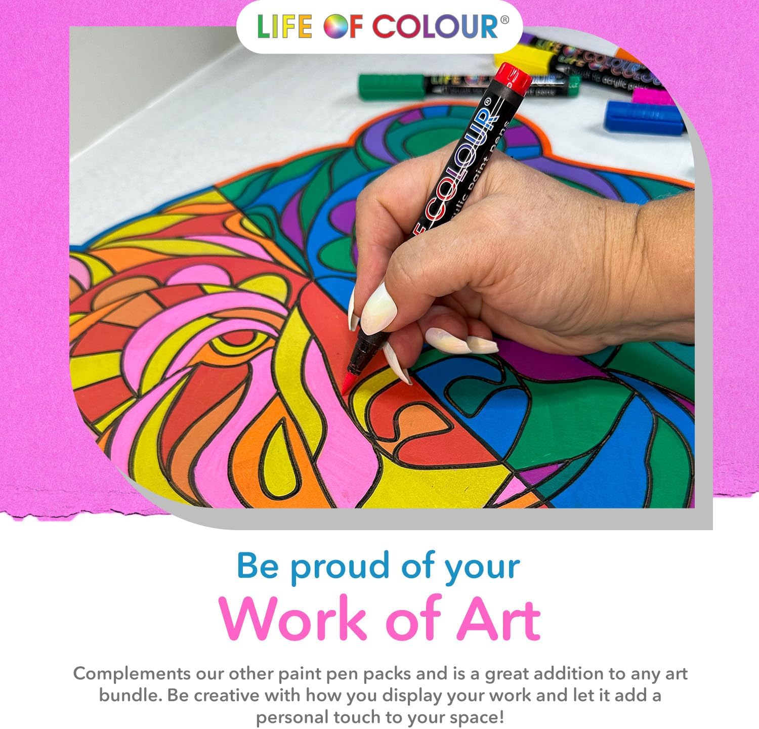 Life of Colour - Vivid Brush Tip Acrylic Paint Pens