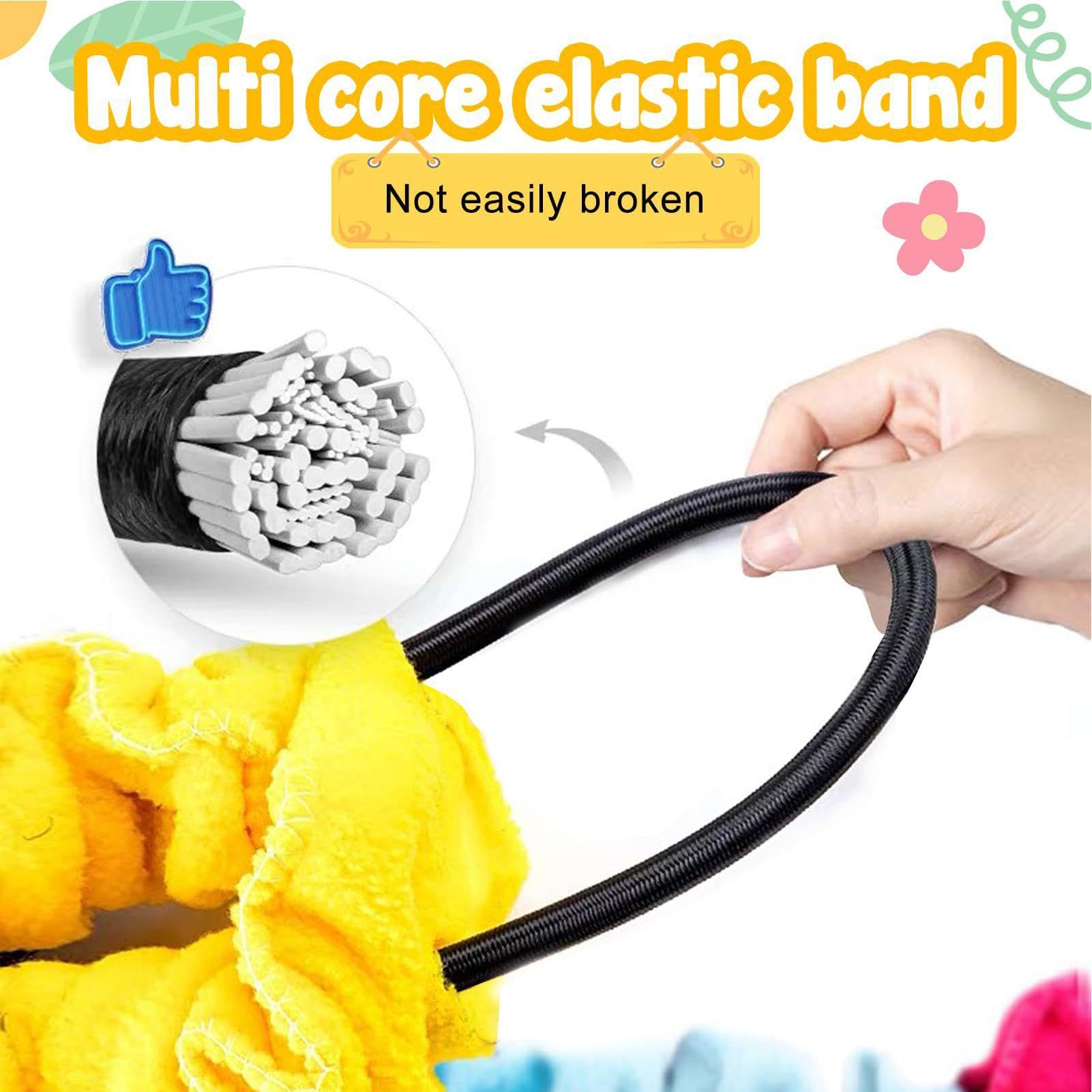 Bands Extensibles pour Les, Groupe Extensible élastique - Équipement d'activité des Accessoires Stress,Activités de Coordination des Moteurs pour Le Plein air, l'école, Le Parc, Le Jardin