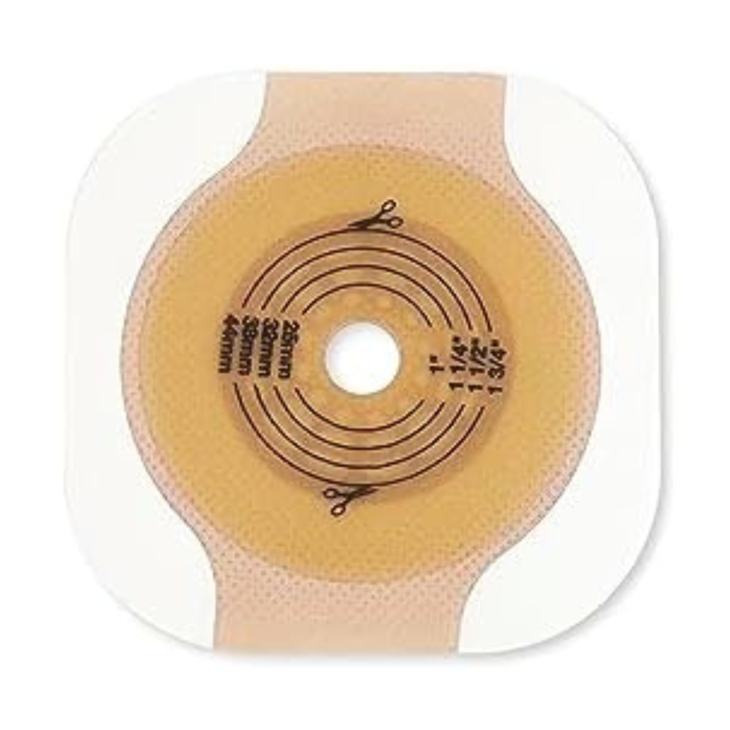 Hollister Hollister 11204 CeraPlus Flat Two-Piece Skin Barrier with Adhesive Border (Tape), 5 Pack, Cut-to-Fit up to 2-1/4” – 2-3/4” Flange