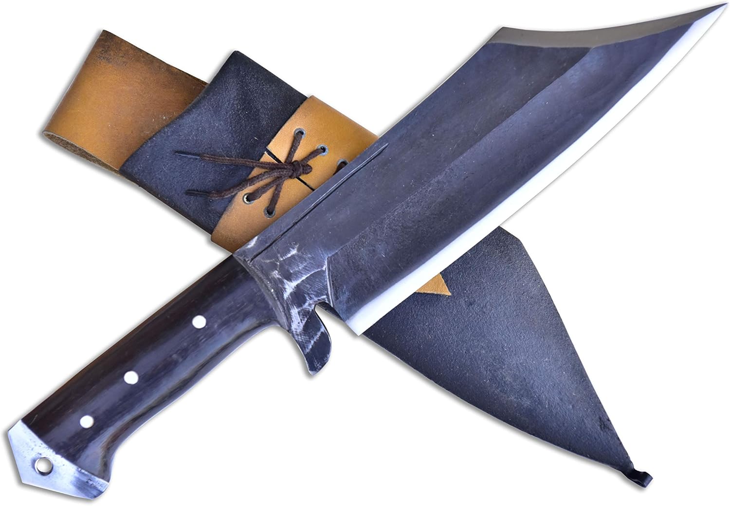 GK&CO. Kukri House Genuine Kukri/Khukuri 10" Long Mukti Rust Free Blade (Meaning Redemption) Knife - Made of Carbon Steel, Rosewood Full Tang Handle