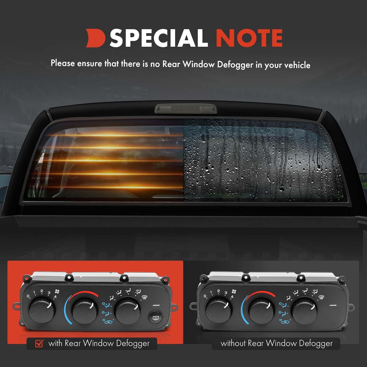 A-Premium Heater Climate Control Panel Module Compatible with Chrysler & Dodge Vehicles - 2001-2006 Sebring, 2001-2006 Stratus