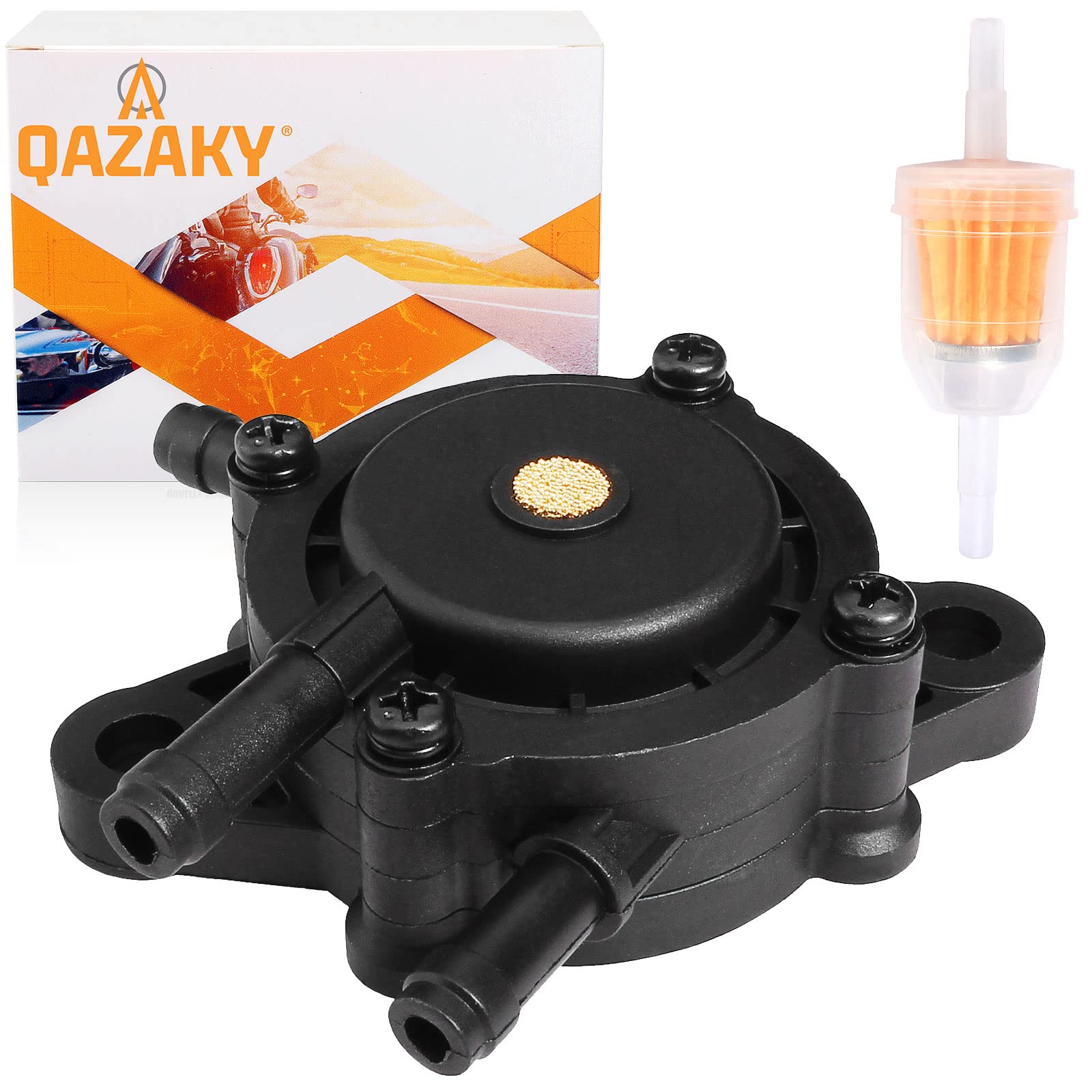 Fuel Pump Compatible with EZGO Gas Club Car Golf Cart 295cc 350cc Robin 4-cycle Engine Kawasaki FE290 FE350 Yamaha G16 G18 G19 G20 G22 G27 G29 72873G01 Marathon TXT RXV ST Medalist DS Precedent
