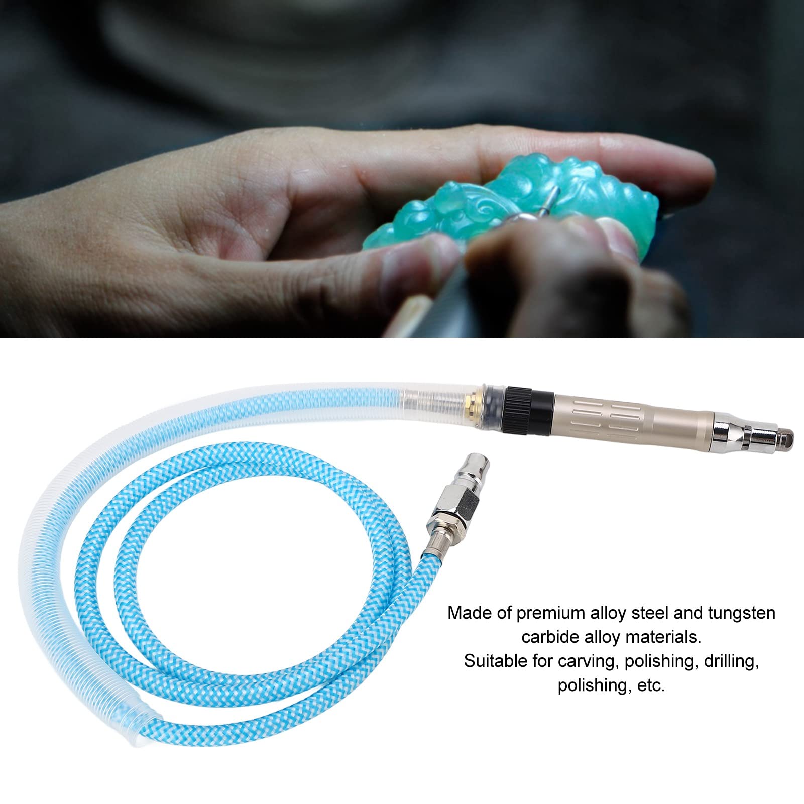 Pencil Die Grinder 70000RPM Micro Air Die Grinder Air Micro Grinder Micro Air Pencil Die Grinder Tool for Plastic Stone Wood