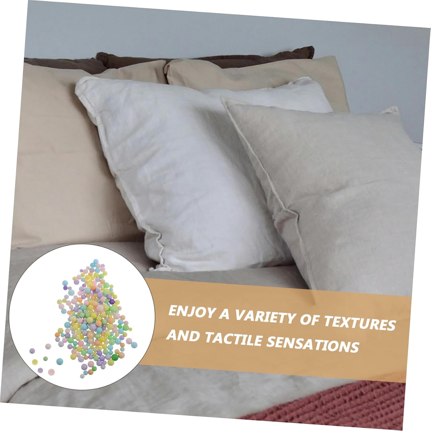 DIY Bean Bag Chair Filling Comfortable Pillow Filler Foam Beads Mini Foam Balls for Decorations for Couch Cushion