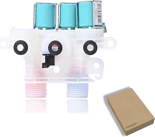 Válvula de entrada de agua WTW7040DW2 WTW7120HC0 WTW7120HW0 WTW7300DC0 WTW7300DW0 120V 60Hz compatible con lavadora Whirlpool