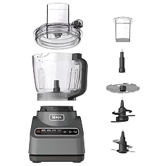 Ninja Food Processor Professional Plus 1000 Peak Watts 4 Functions for Chopping Slicing Purees Dough with 9-Cup Processor