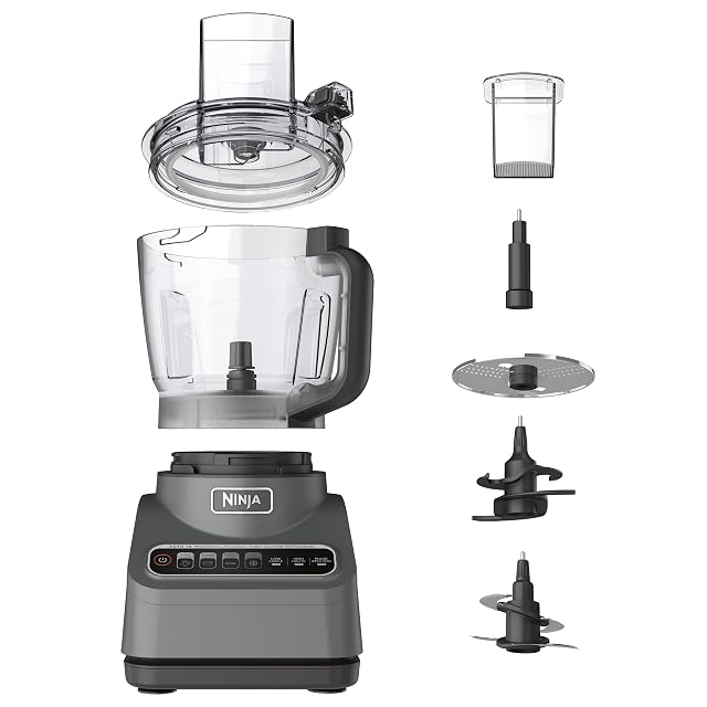 Ninja Food Processor Professional Plus 1000 Peak Watts 4 Functions for Chopping Slicing Purees Dough with 9-Cup Processor