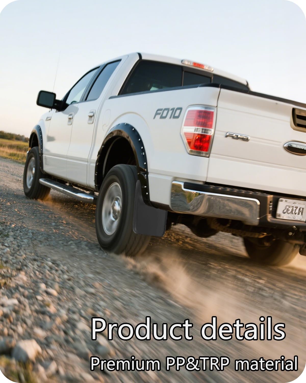 Mud Flaps for Ford F150,Front & Rear Splash Guards, Compatible with Fender Flares,4PCS (Ford F150 2004-2014 with Fender Flares)