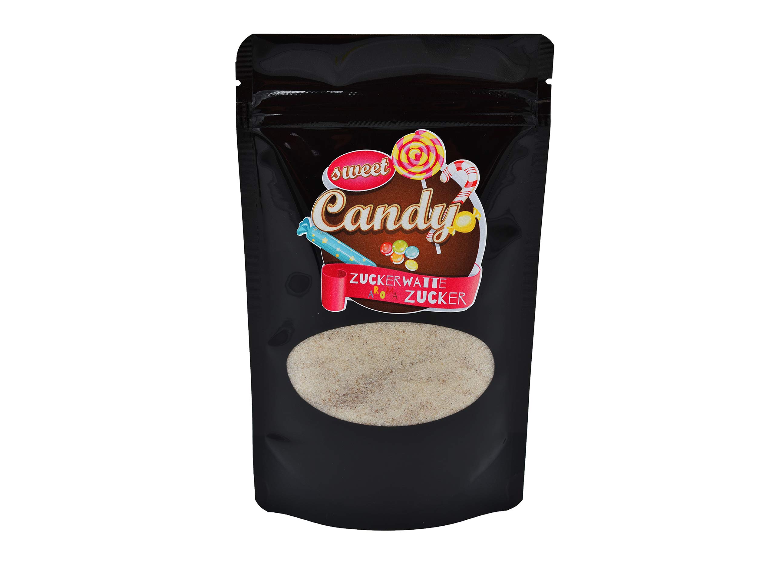 Hopser Food Fun Azúcar aromático de color para algodón de azúcar, máquinas de algodón de azúcar, palomitas de maíz, decoración (200 g, caramelo)