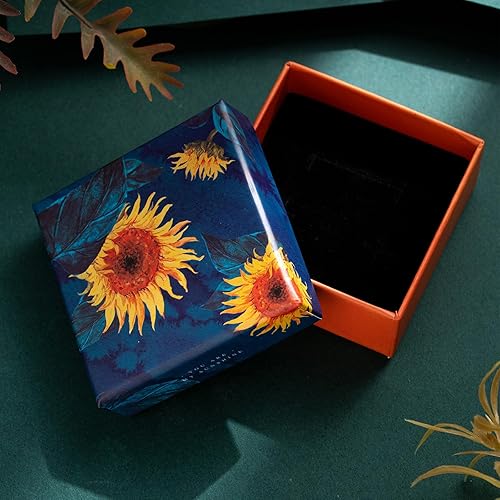 Miniatura 6 de Aretes de flores prensadas reales para mujer, hechos a mano, diseño bohemio, elegante, joyería floral única, regalo lindo y pensado para Navidad,