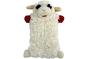 Multipet Lamb Chop Squeaker Mat Plush Dog Toy for Small & Medium...