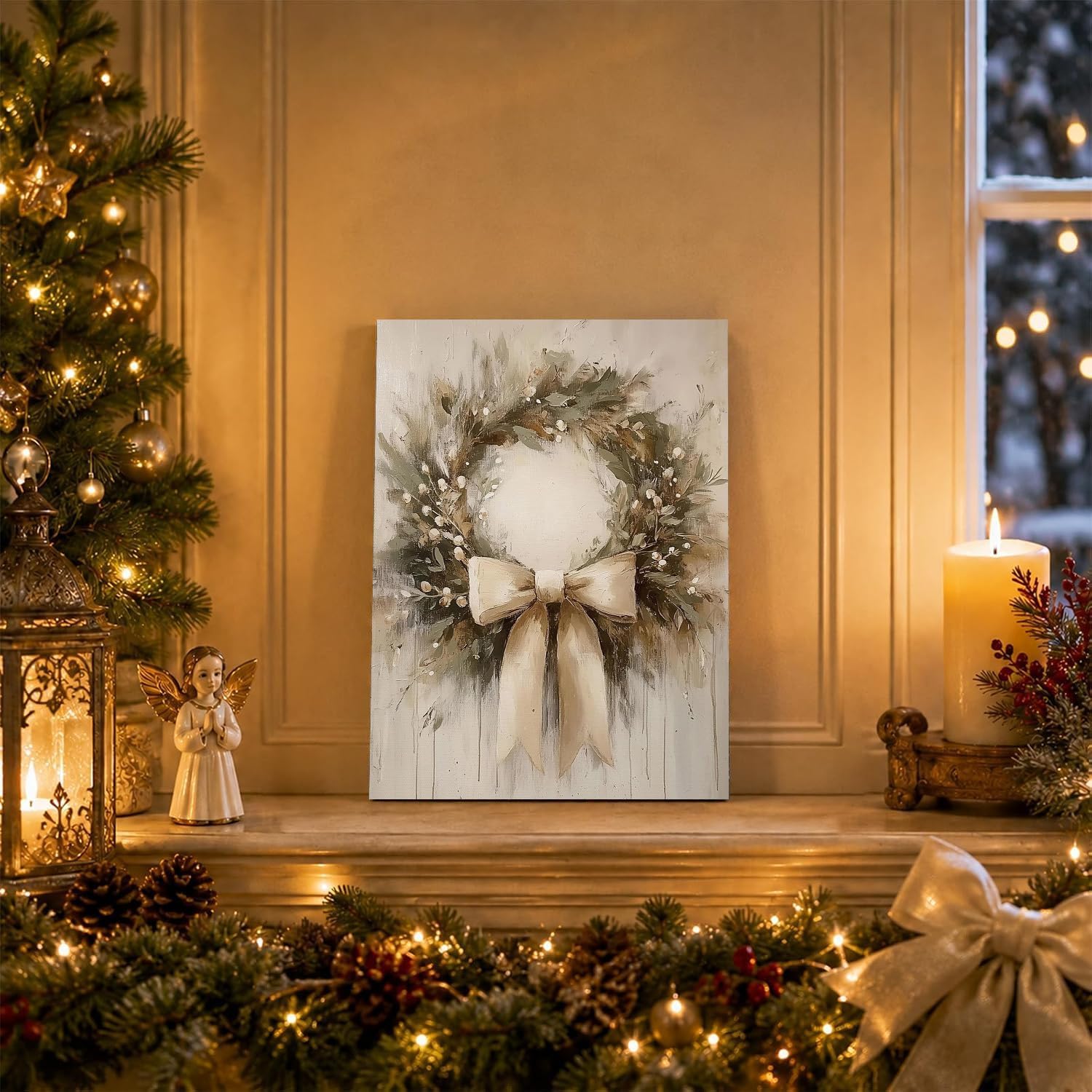 BAWKENTON Christmas Paint by Numbers Kits for Adults Beginner image 2
