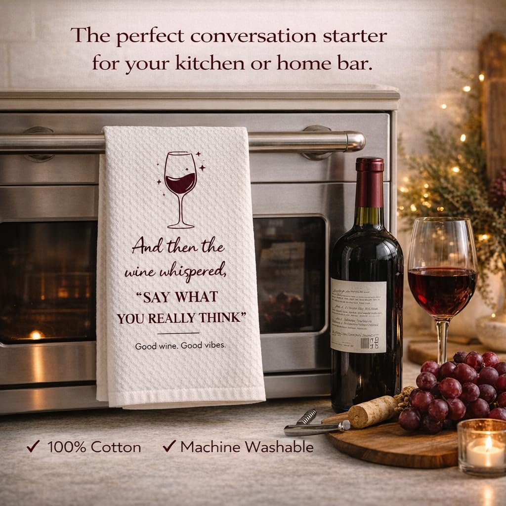 Wine Gifts for Women – 5-Piece Set with Socks, Towel, Makeup Bag & Bottle Gift Bag. Practical Birthday Present for Mom