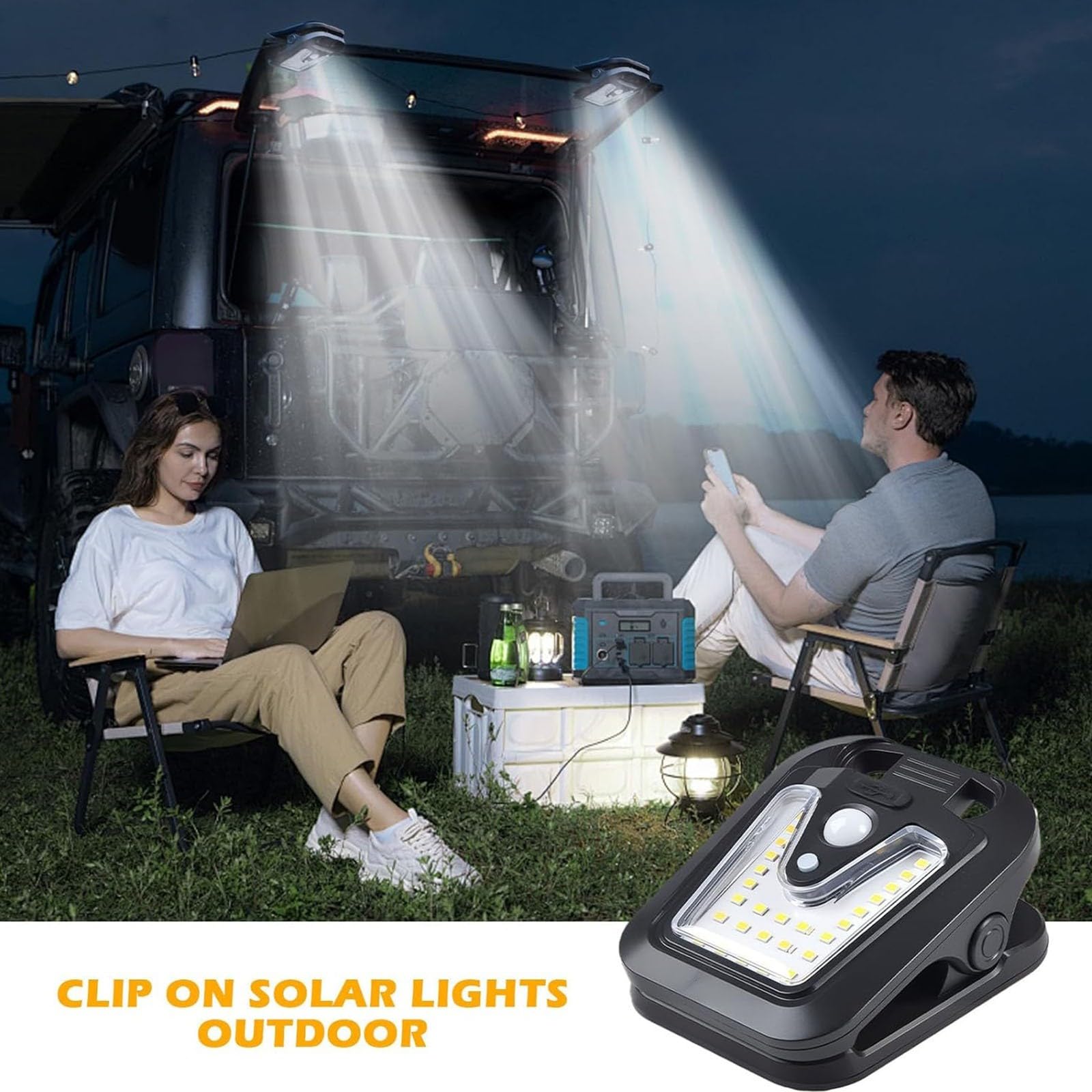 Solarne światła bezpieczeństwa LED z czujnikiem ruchu lampa USB, automatyczne włączanie/wyłączanie, 4 lampy zatrzaskowe do ogrodu, garażu, podjazdu, patio, podwórza, werandy, schodów, balkonu
