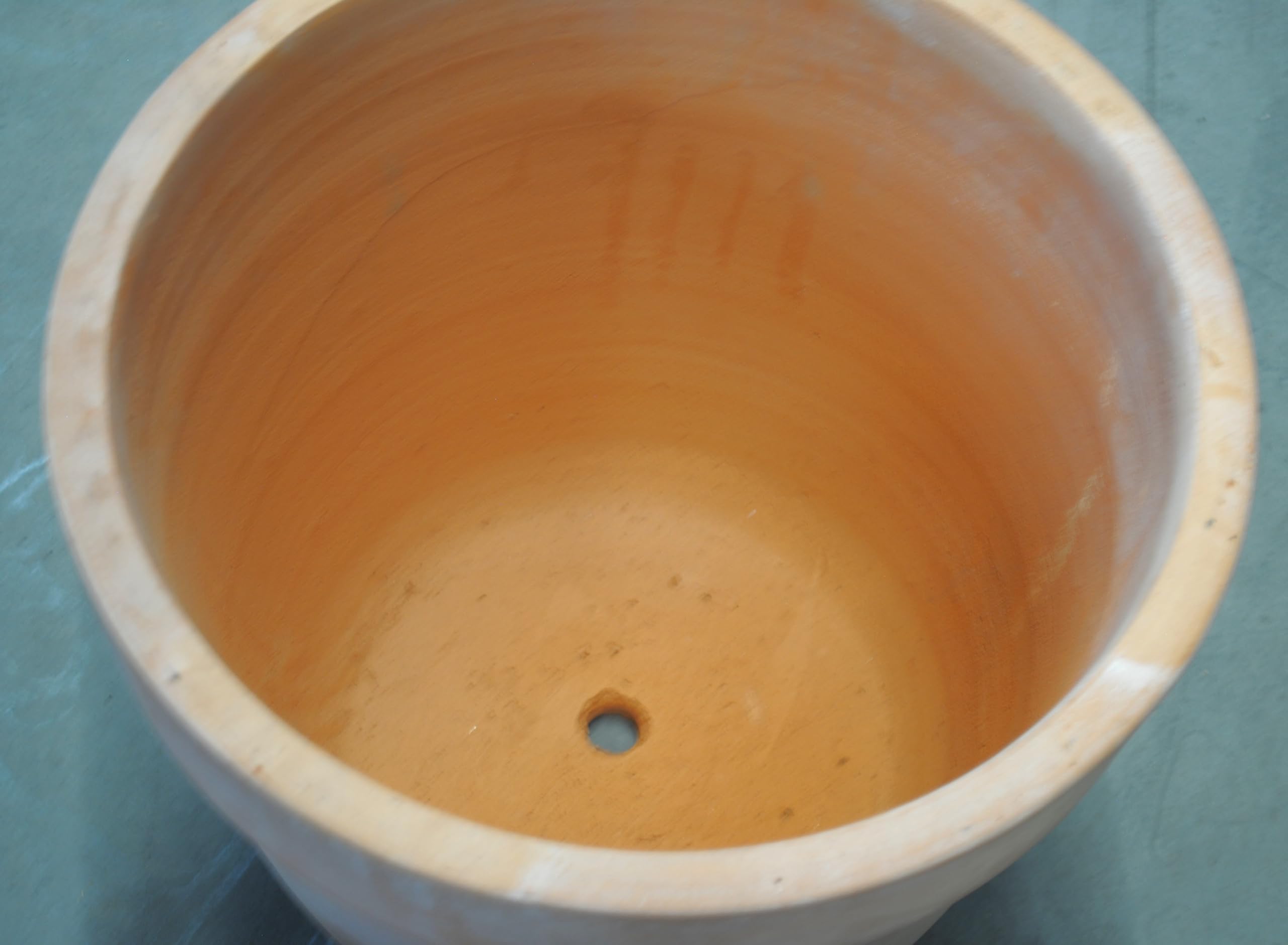 Pflanzkübel,konisch,Rand,Blumentopf,Terracotta hell,frostfest!3 Größen wählbar (38 cm)